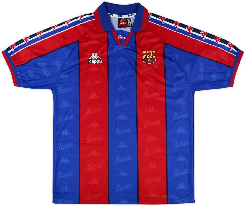 1995-97 Barcelona Home Shirt - 10/10 - (L)