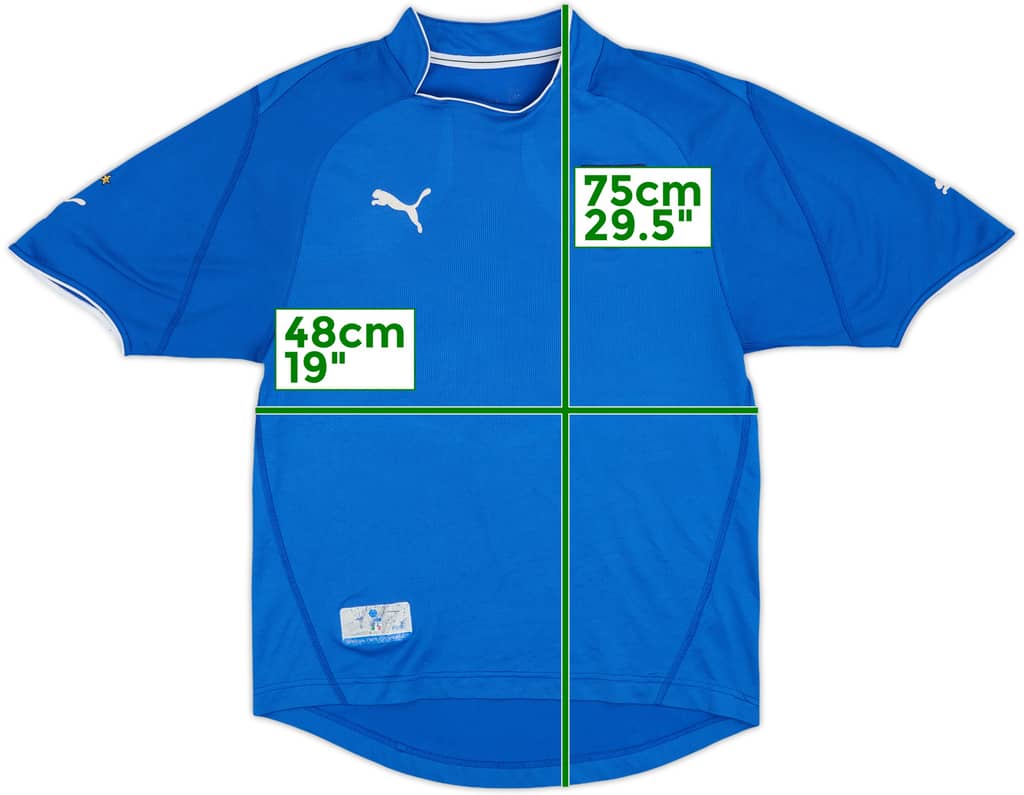2003-04 Italy Home Shirt - 8/10 - (L.Boys)