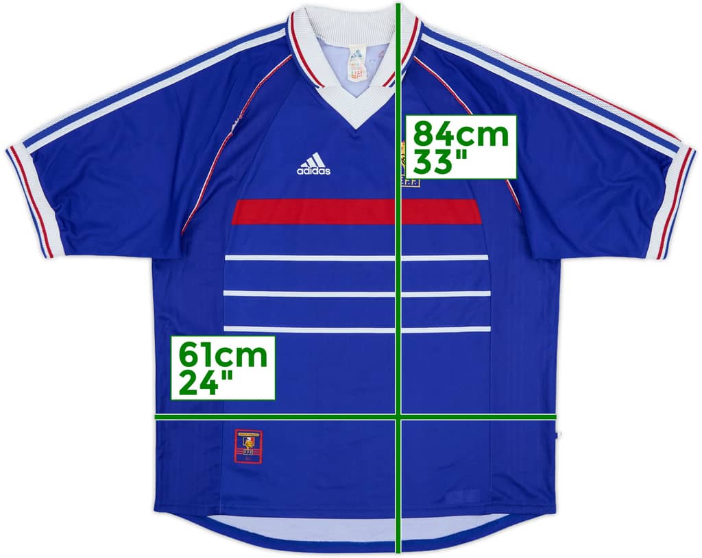 1998-00 France Home Shirt - 7/10 - (XL)