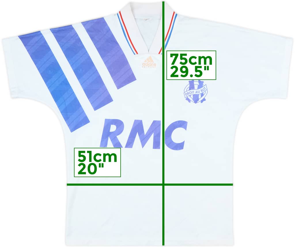 1992-93 Olympique Marseille 'Coupe de France' Home Shirt - 5/10 - (M)