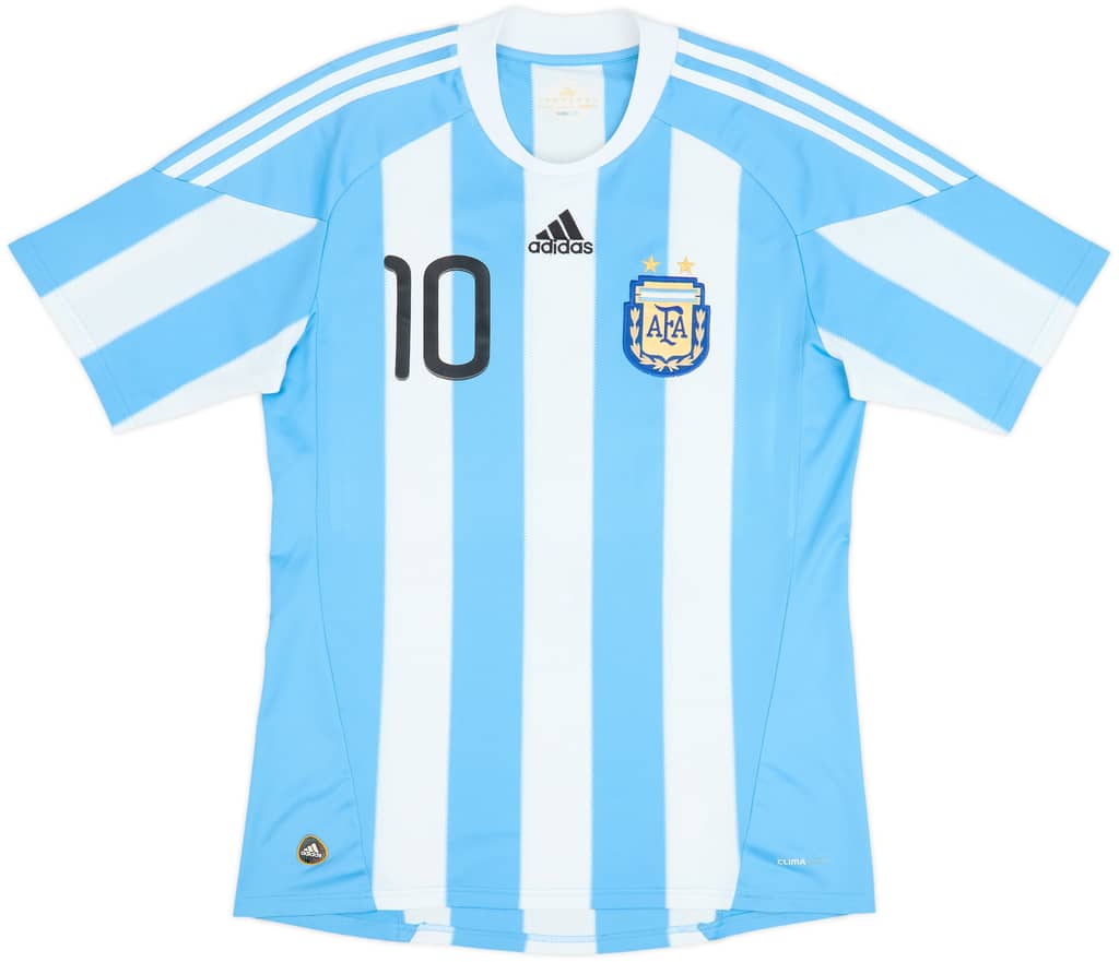 2010-11 Argentina Home Shirt Messi #10