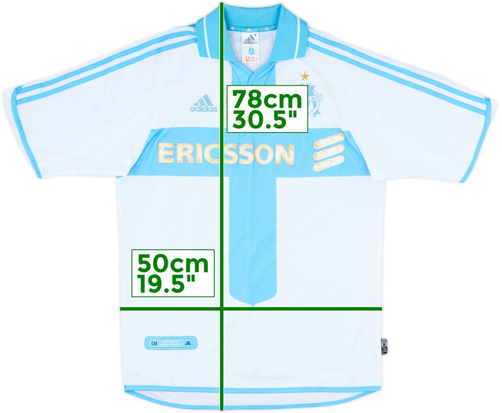 2000-01 Olympique Marseille Home Shirt - 5/10 - (S)