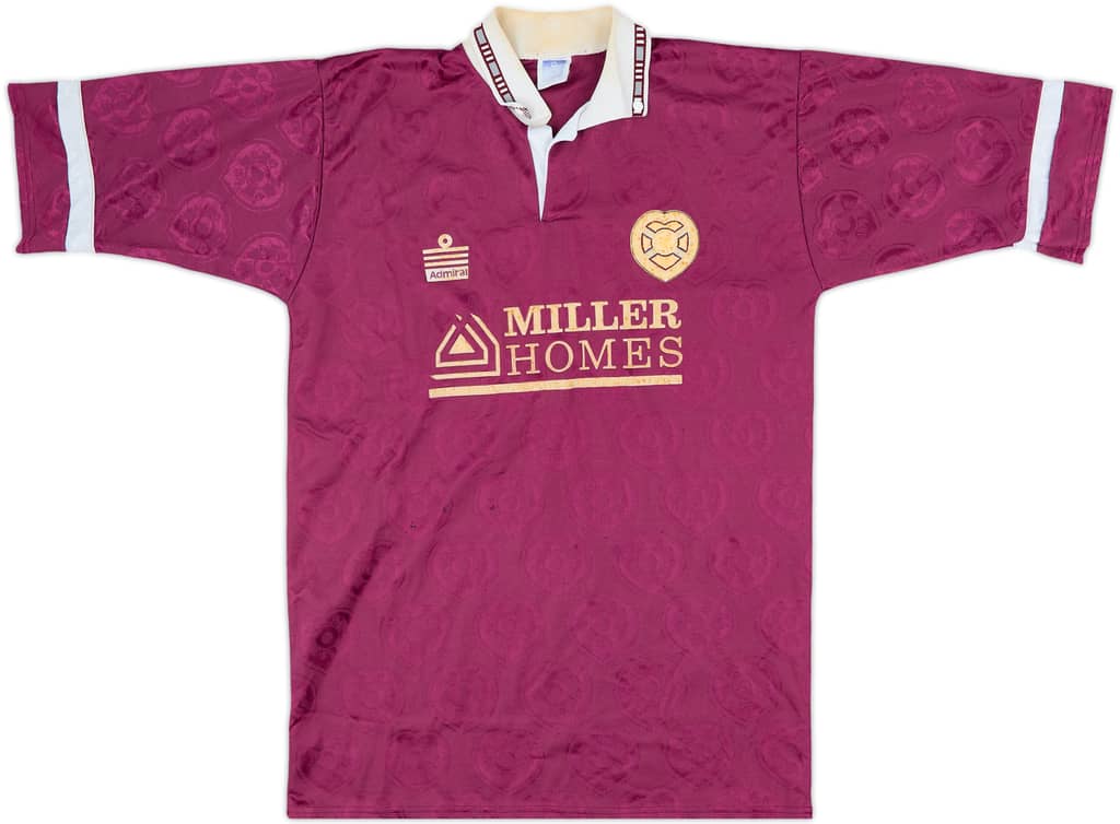 1991-92 Hearts Home Shirt - 4/10 - (M)