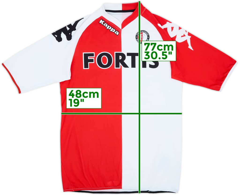 2007-08 Feyenoord Home Shirt - 9/10 - (L)