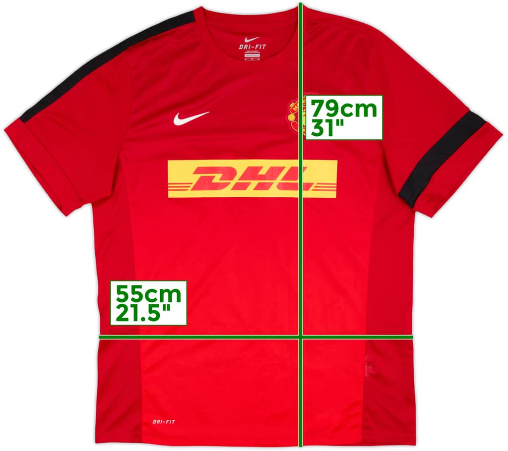 2013-14 Manchester United Nike Training Shirt - 10/10 - (XL)