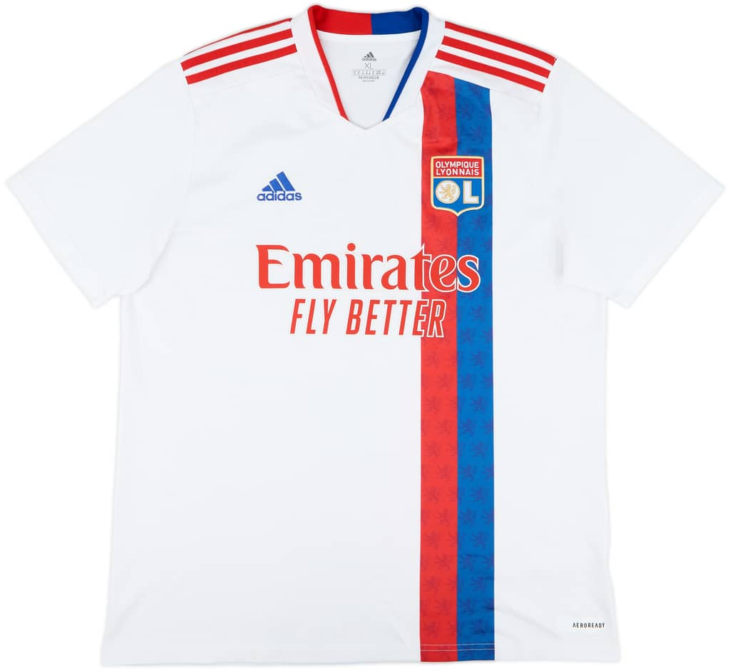 2021-22 Lyon Home Shirt - 9/10 - (XL)