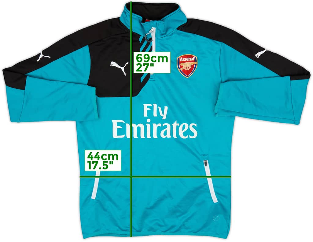 2015-16 Arsenal Puma 1/4 Zip Drill Top - 5/10 - (S)