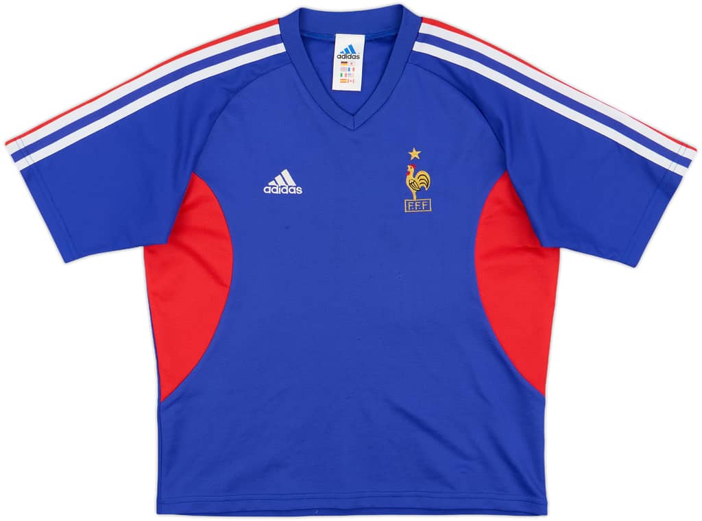 2002-04 France Home Shirt - 8/10 - (L.Boys)