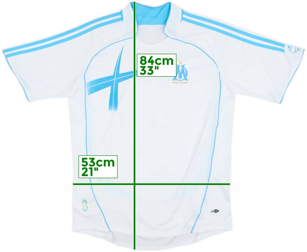 2006-07 Olympique Marseille Home Shirt - 4/10 - (XL)