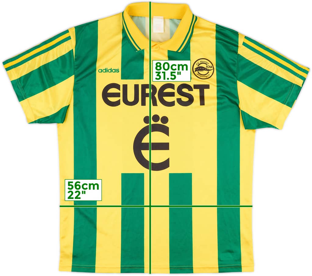 1995-96 Nantes Home Shirt - 9/10 - (L)