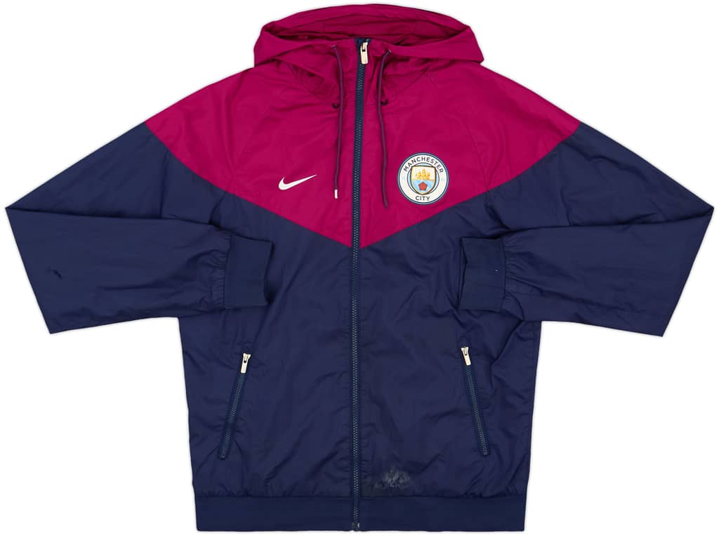 2018-19 Manchester City Nike Hooded Track Jacket - 5/10 - (S)