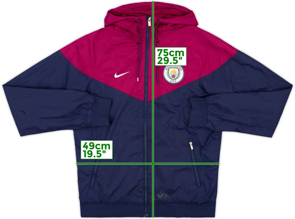 2018-19 Manchester City Nike Hooded Track Jacket - 5/10 - (S)