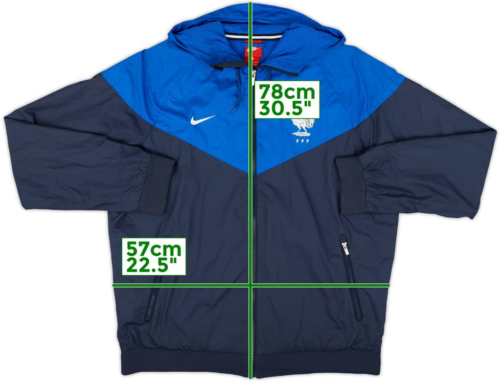 2018-19 France Nike Hooded Track Jacket - 7/10 - (L)