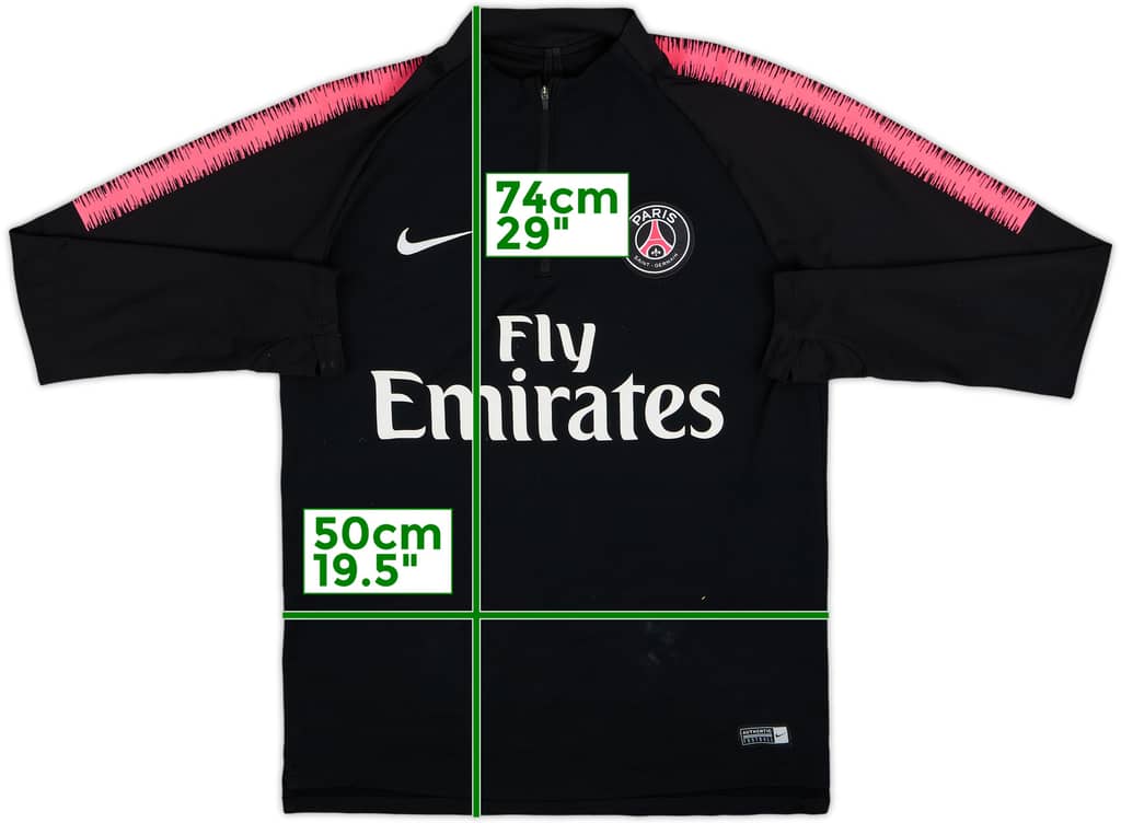 2018-19 Paris Saint-Germain Nike 1/4 Zip Drill Top - 5/10 - (M)