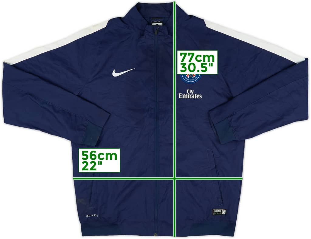2015-16 Paris Saint-Germain Nike Track Jacket - 7/10 - (L)