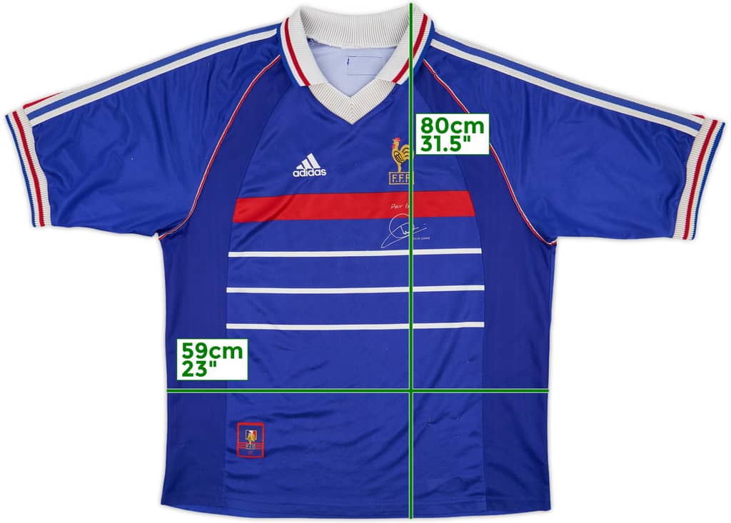 1998-00 France 'Pour Toi Zinedine Zidane' Home Shirt - 6/10 - (XL)