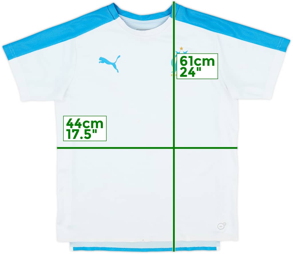2017-18 Olympique Marseille Puma Training Shirt - 6/10 - (L.Boys)