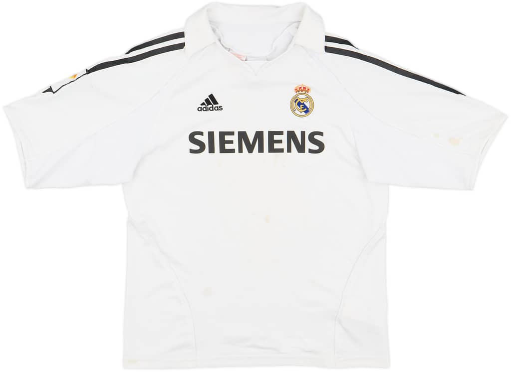 2005-06 Real Madrid Home Shirt - 6/10 - (M.Boys)