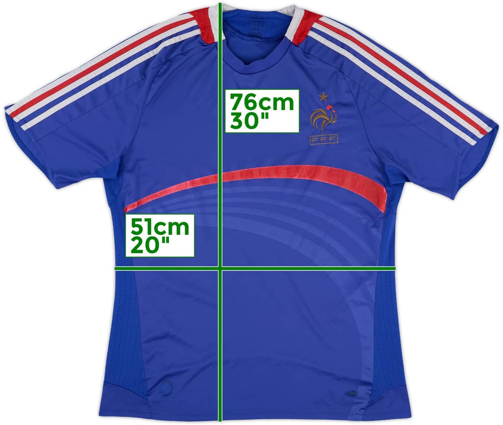 2007-08 France Home Shirt - 4/10 - (L)