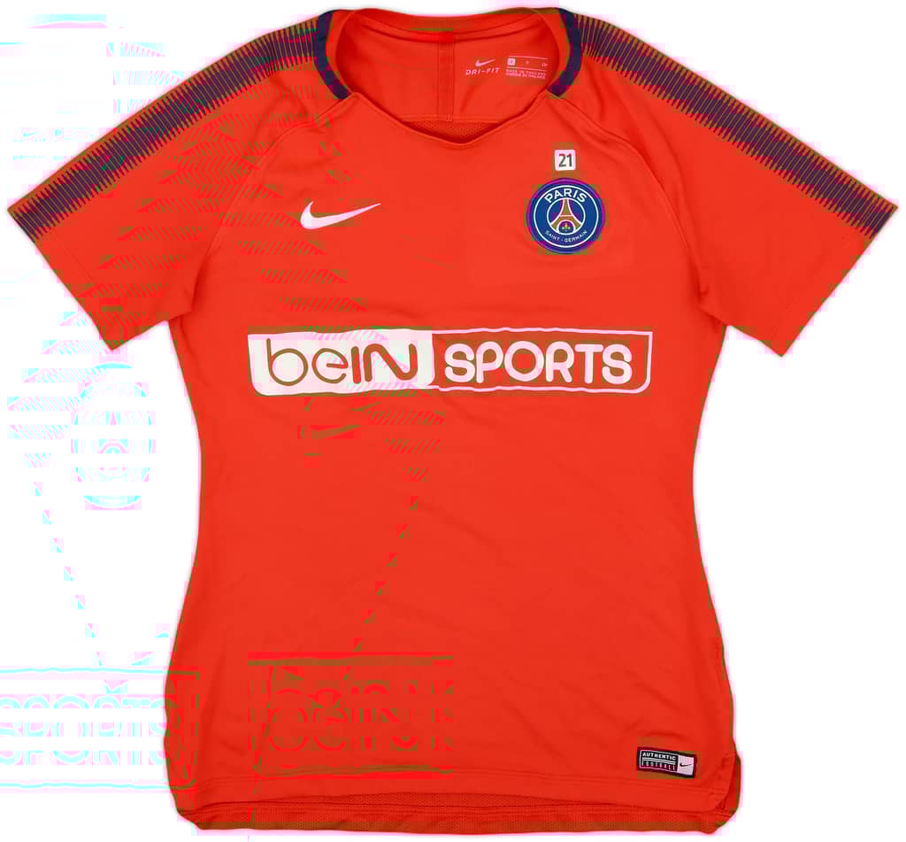 2017-18 Paris Saint-Germain Nike Player Issue Training Shirt #21 - 7/10 - (Women's S)