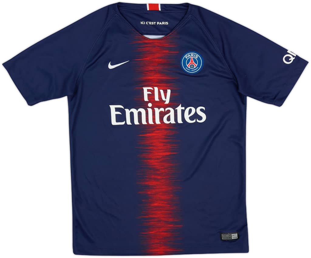 2018-19 Paris Saint-Germain Home Shirt - 8/10 - (XL.Boys)