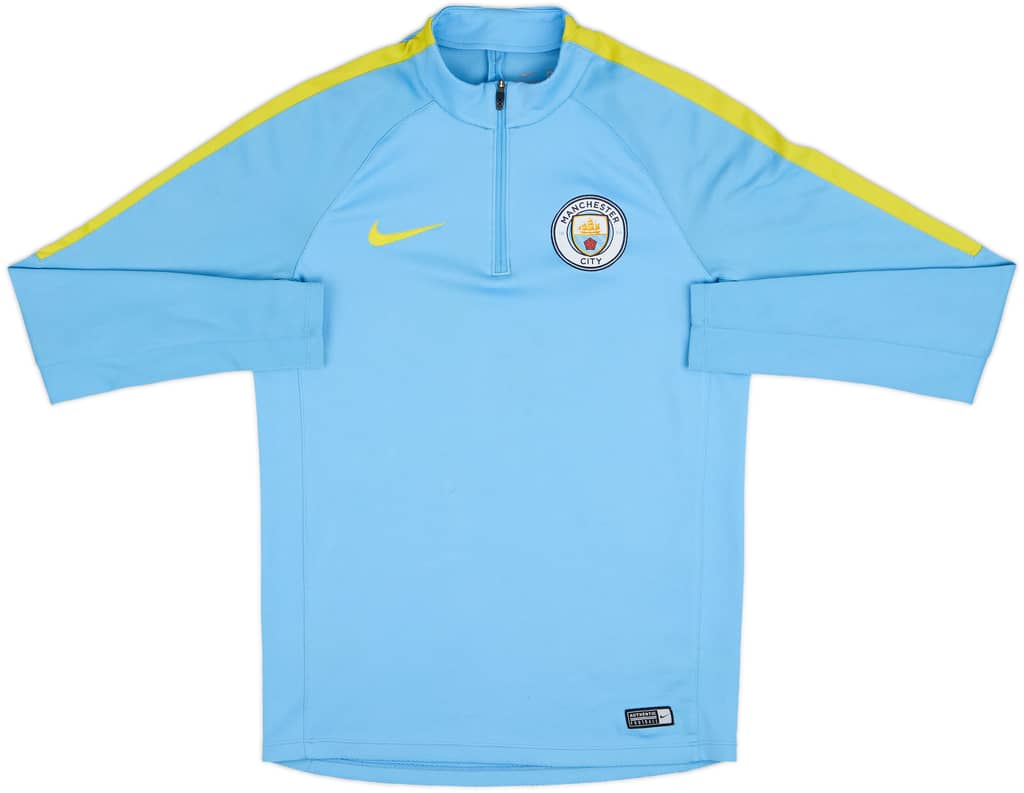 2016-17 Manchester City Nike 1/4 Zip Drill Top - 6/10 - (S)