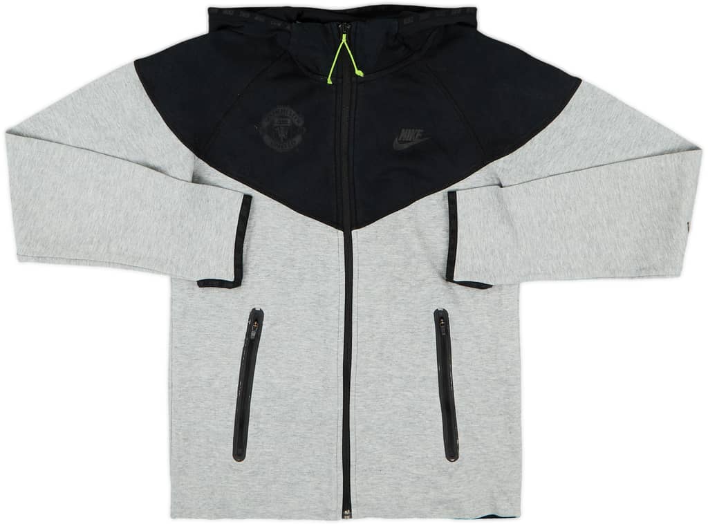 2014-15 Manchester United Nike Hooded Track Jacket - 7/10 - (M)