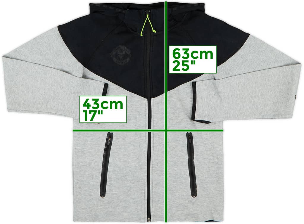 2014-15 Manchester United Nike Hooded Track Jacket - 7/10 - (M)