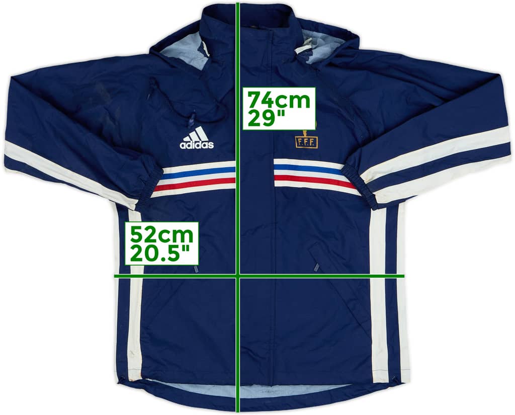 1998-00 France adidas Hooded Rain Jacket - 7/10 - (L.Boys)
