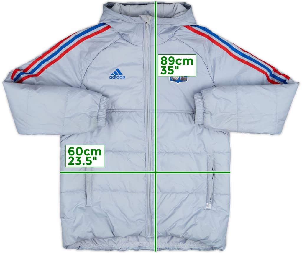 2021-22 Lyon adidas Padded Bench Coat - 4/10 - (L)