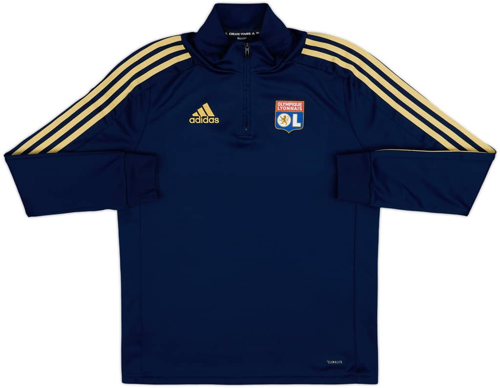 2019-20 Lyon adidas 1/4 Zip Drill Top - 8/10 - (S)