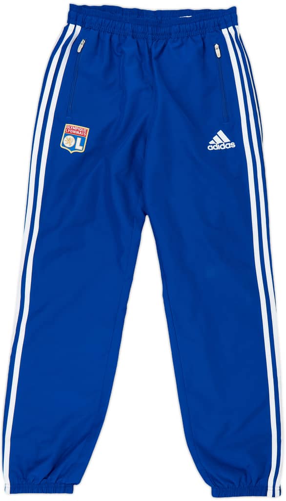 2014-15 Lyon adidas Track Pants/Bottoms - 9/10 - (L.Boys)
