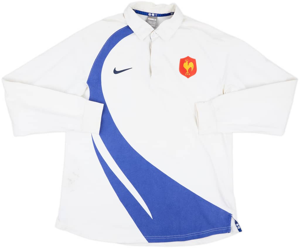 2007-08 France Rugby Polo L/S Shirt - 6/10 - (XL)