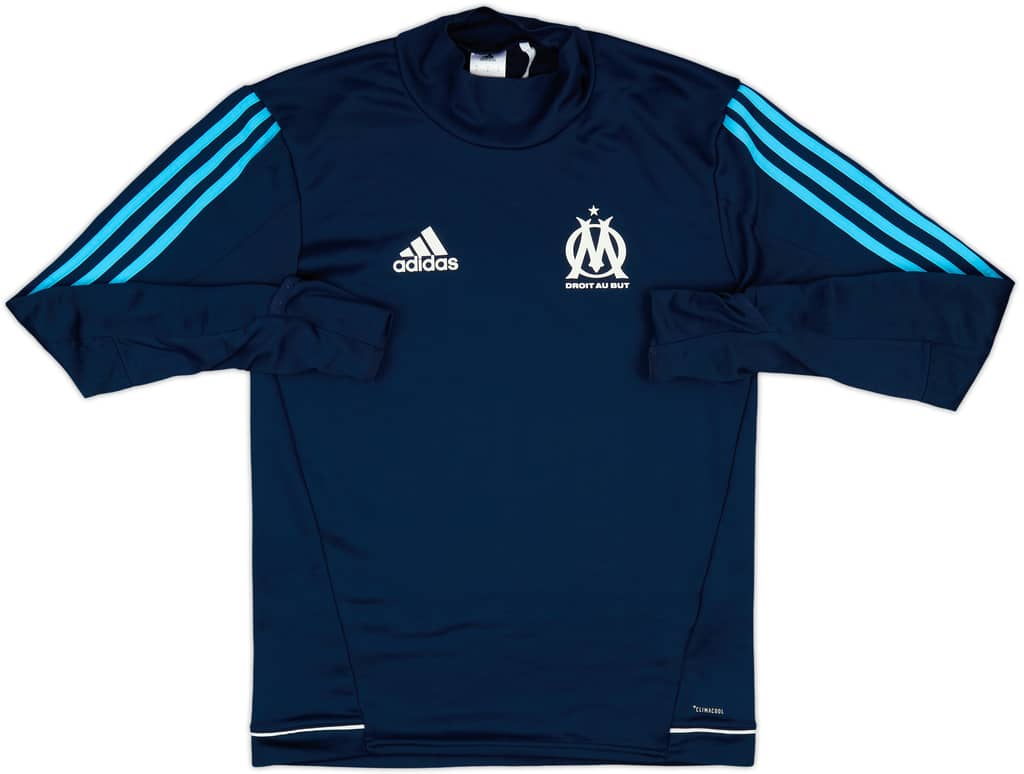 2017-18 Olympique Marseille adidas Sweat Top - 8/10 - (S)