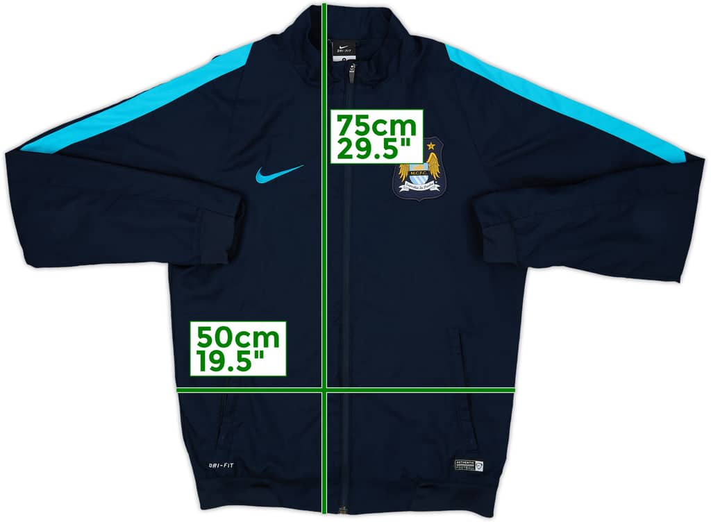 2015-16 Manchester City Nike Track Jacket - 9/10 - (M)