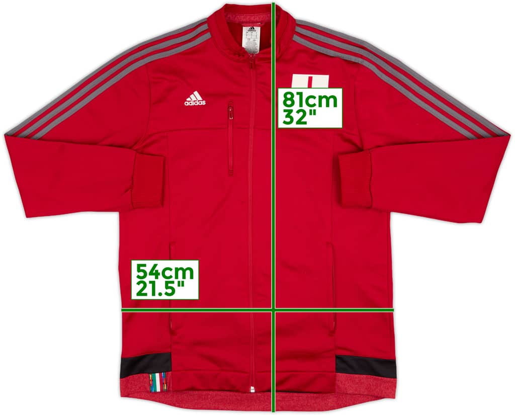 2015-16 AC Milan adidas Track Jacket - 8/10 - (L)