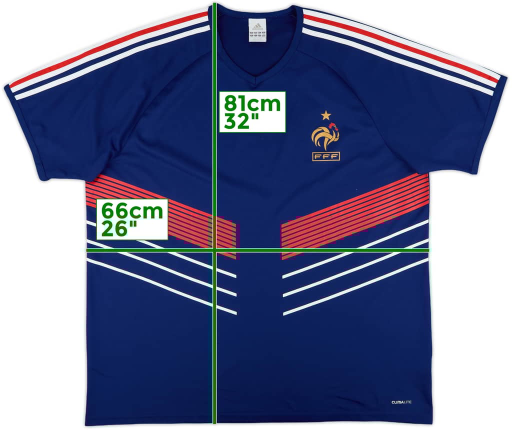 2009-10 France Basic Home Shirt - 7/10 - (XXL)