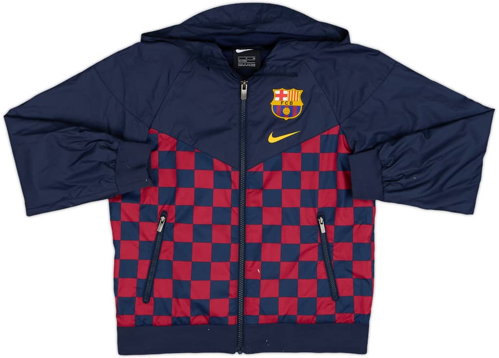 2019-20 Barcelona Nike Hooded Track Jacket - 7/10 - (S.Boys)