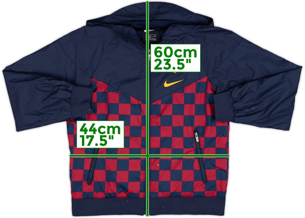 2019-20 Barcelona Nike Hooded Track Jacket - 7/10 - (S.Boys)