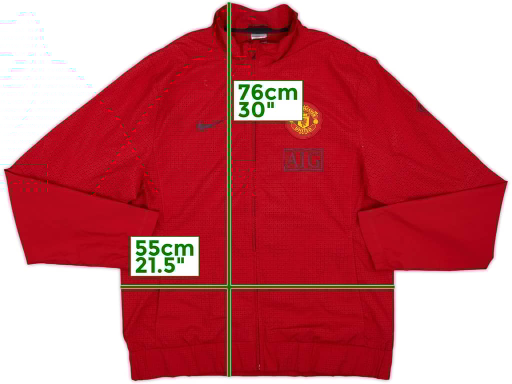 2009-10 Manchester United Nike Track Jacket - 10/10 - (L)