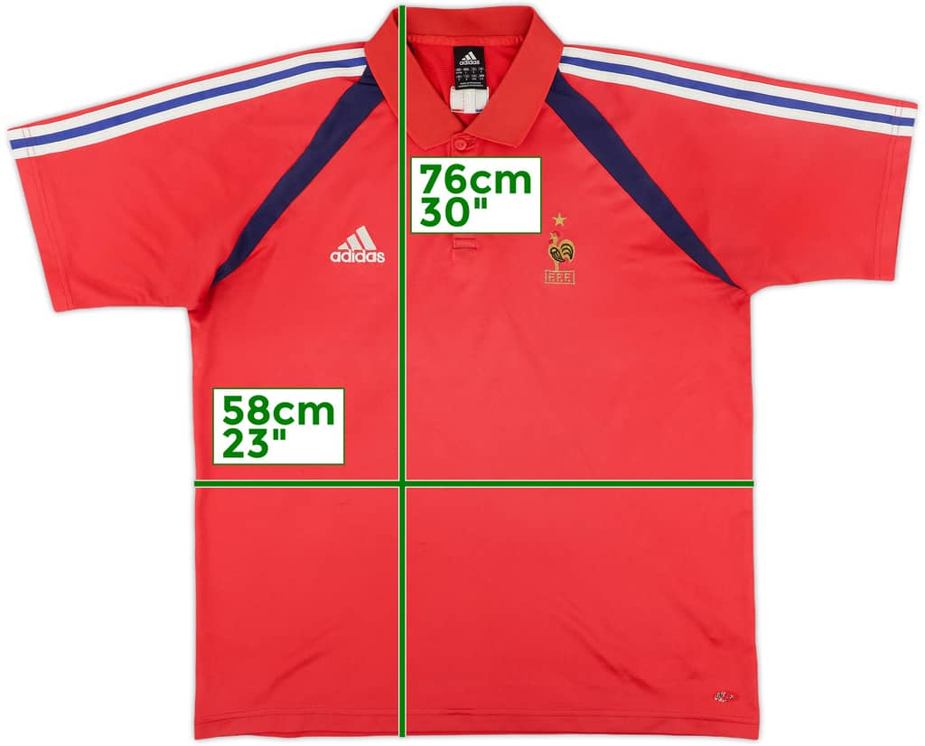 2004-05 France adidas Polo Shirt - 6/10 - (L/XL)