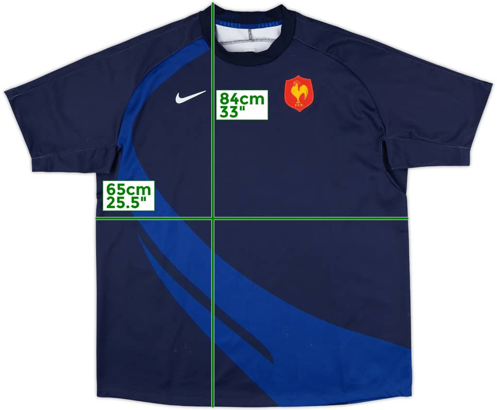 2007-08 France Rugby Home Shirt - 8/10 - (XXL)