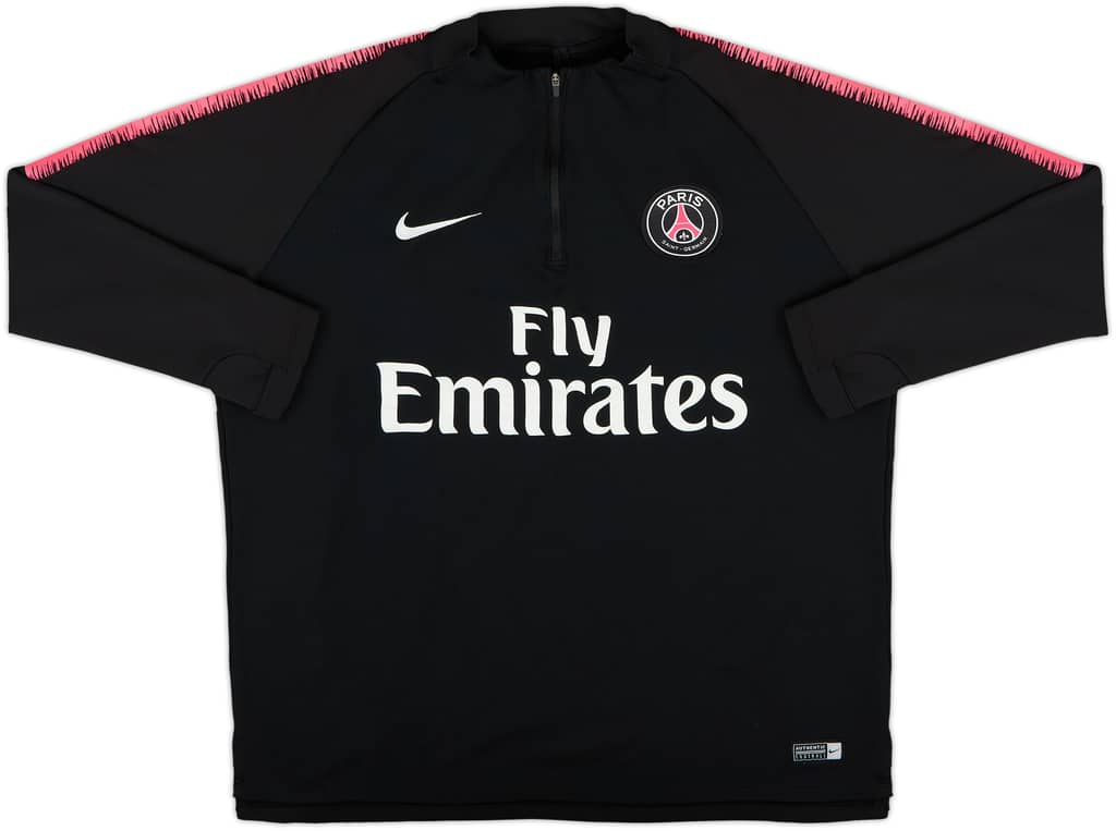 2018-19 Paris Saint-Germain Nike 1/4 Zip Drill Top - 6/10 - (L)