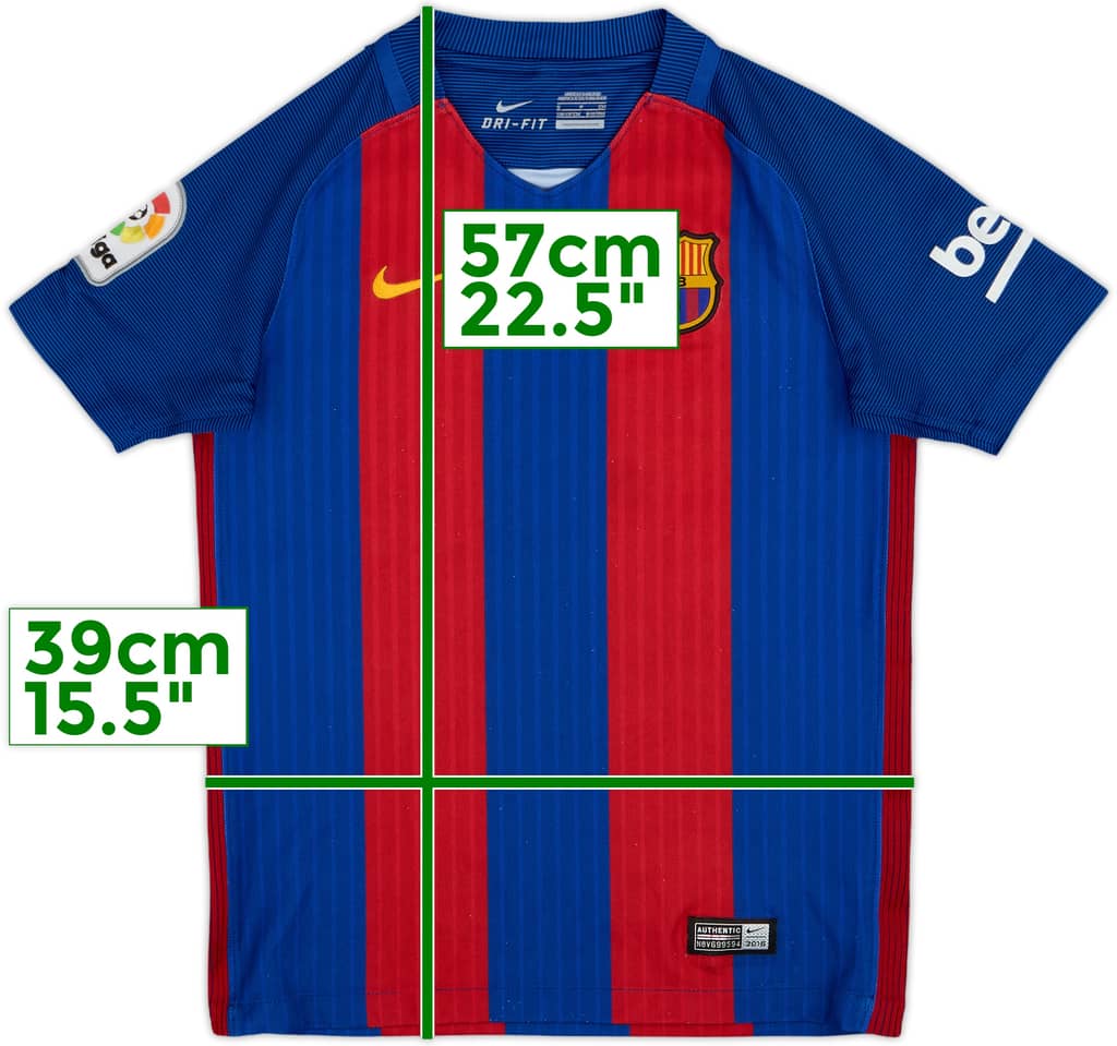 2016-17 Barcelona Home Shirt - 8/10 - (S.Boys)