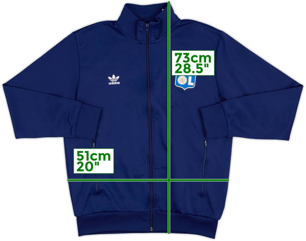 2022-23 Lyon adidas Track Jacket - 8/10 - (L)