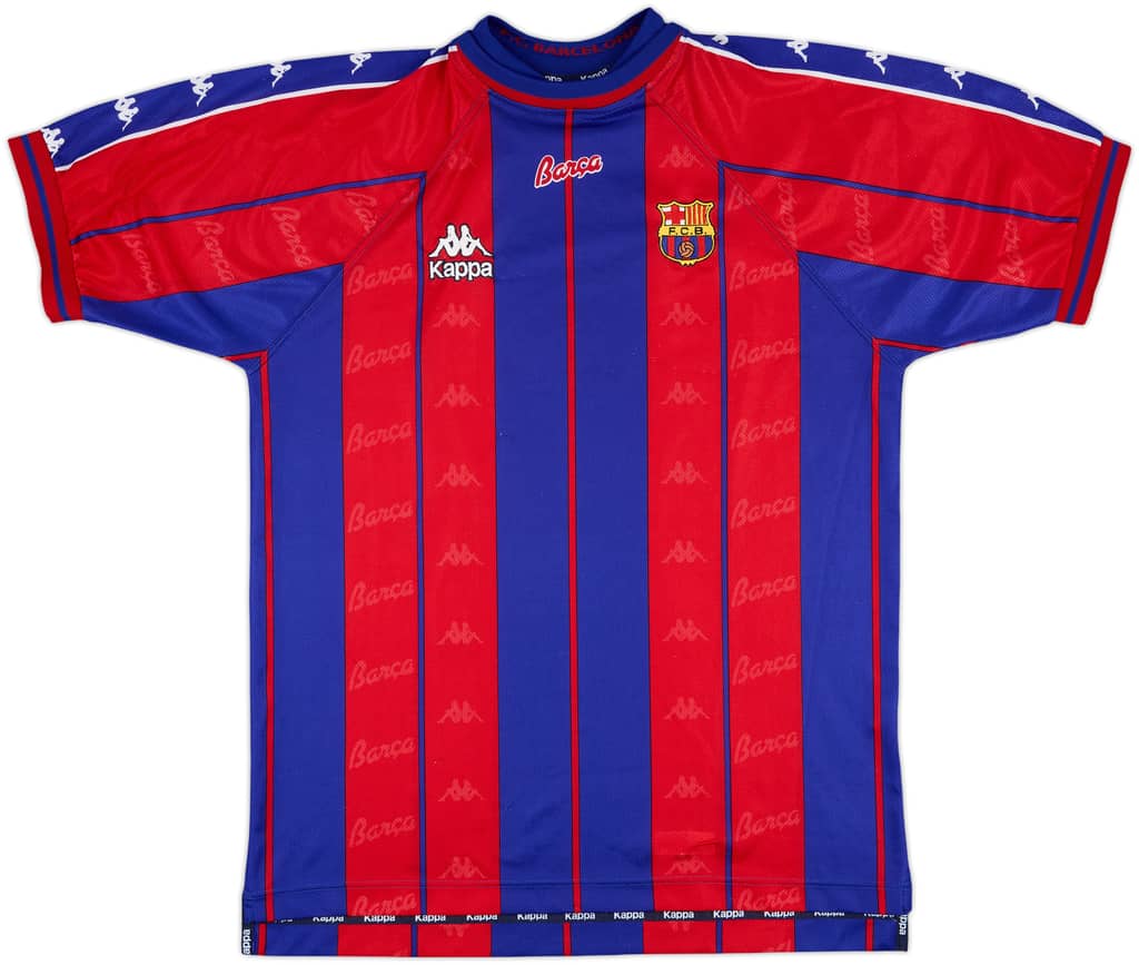 1997-98 Barcelona Home Shirt - 9/10 - (XL)