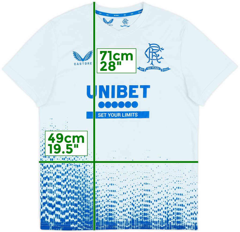 2021-22 Rangers Castore Training Shirt - 7/10 - (S)