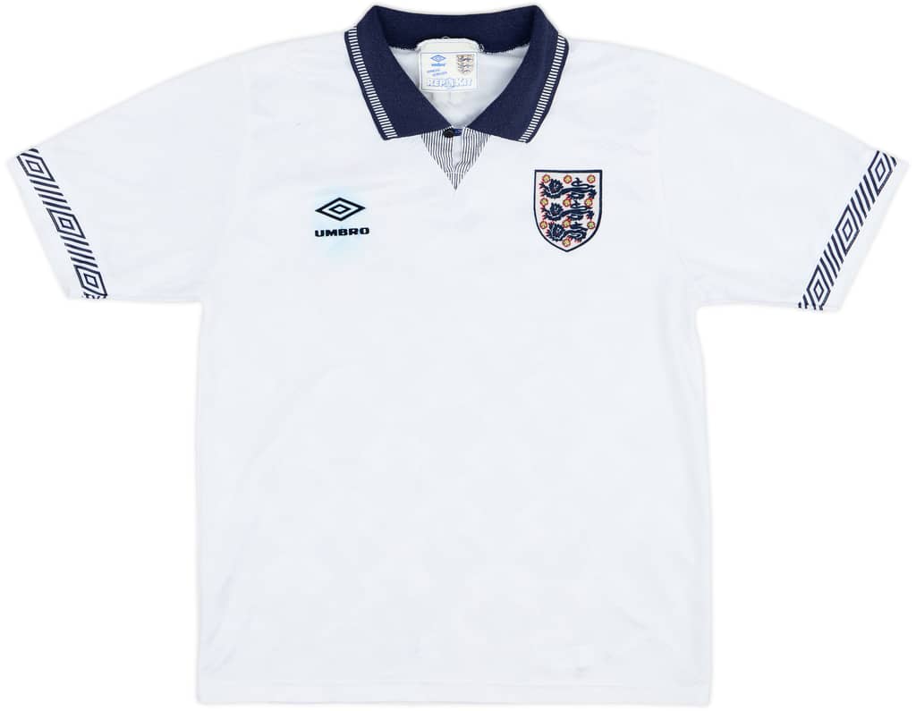 1990-92 England Home Shirt - 6/10 - (M)