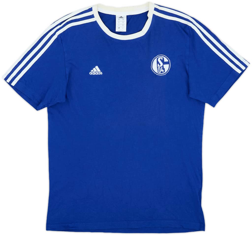 2013-14 Schalke adidas Cotton Tee - 7/10 - (M)