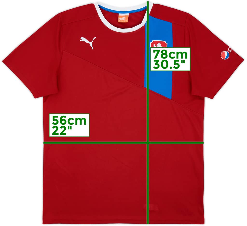 2012-13 Czech Republic Home Shirt - 8/10 - (XL)